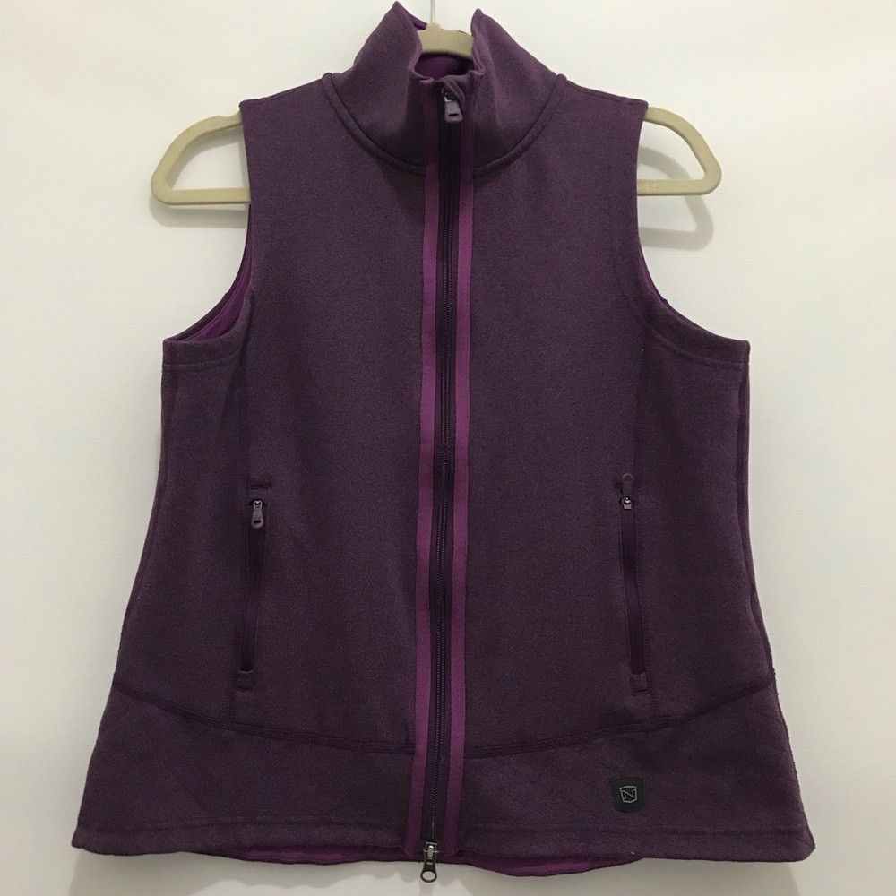 Noble Purple Zip-Front Vest Size L